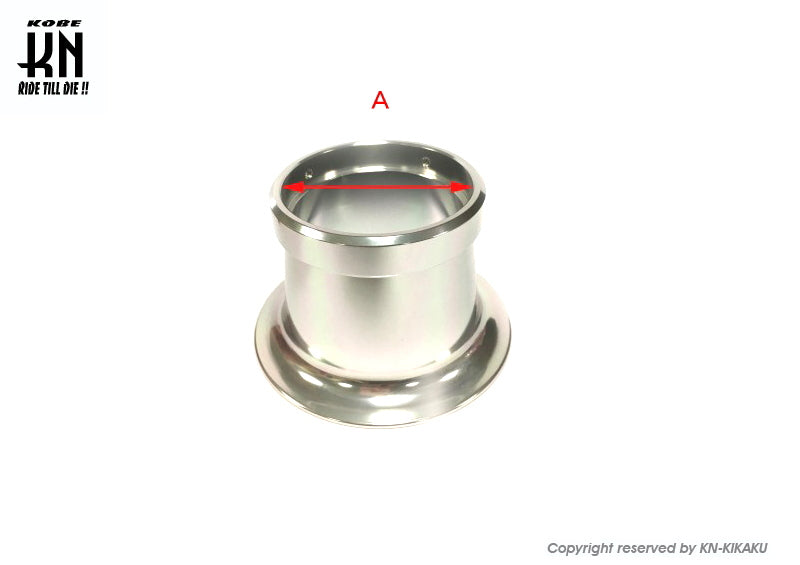 アルミビレットファンネル【汎用】シルバー【取付内径50mm/高さ50mm】
