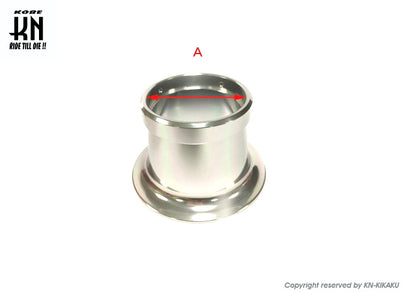 アルミビレットファンネル【汎用】シルバー【取付内径50mm/高さ50mm】