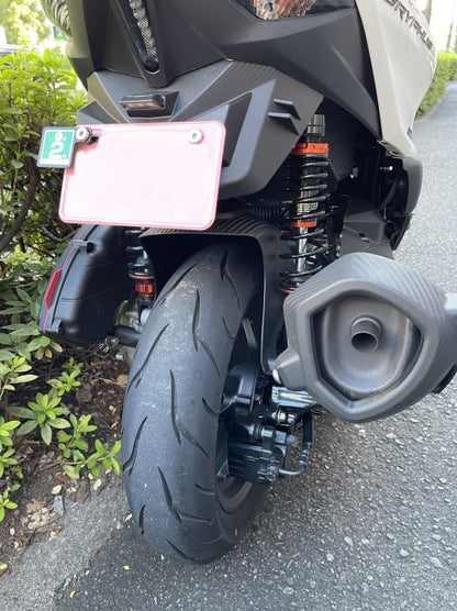 カーボン調ショートリアフェンダー 大径タイヤ向き【シグナスGRYPHUS6型】