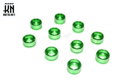 アルミ削出し ヘックスボルトカバー【M6ボルト用】グリーン【10個入】
