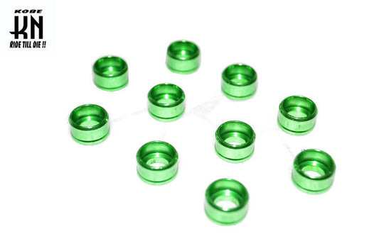 アルミ削出し ヘックスボルトカバー【M6ボルト用】グリーン【10個入】