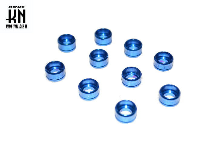 アルミ削出し ヘックスボルトカバー【M6ボルト用】ブルー【10個入】