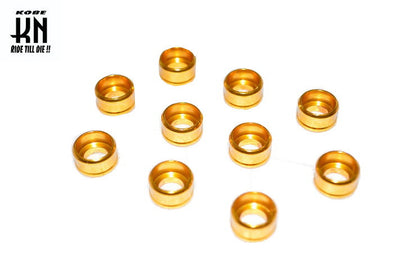 アルミ削出し ヘックスボルトカバー【M6ボルト用】ゴールド【10個入】