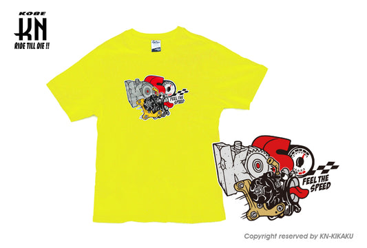 KOSO CRAZY THROTTLE BODY BOY Tシャツ【サイズS】イエロー