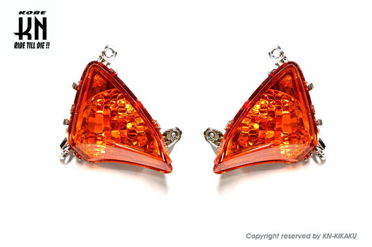 フロントウインカーアッセン左右セット【シグナス/GRYPHUS/6型】オレンジ