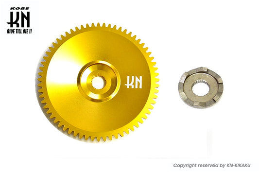 軽量アルミドライブフェイス【ディオ系/ジャイロ系/太軸用】ゴールド