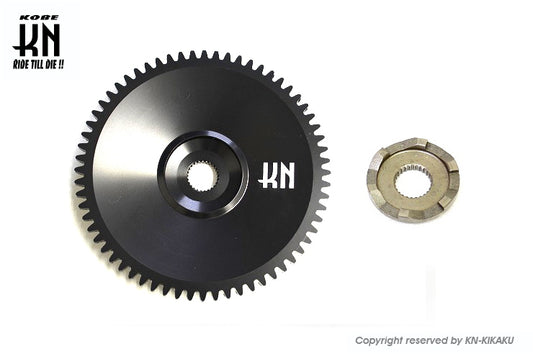 軽量アルミドライブフェイス【ディオ系/ジャイロ系/太軸用】ブラック