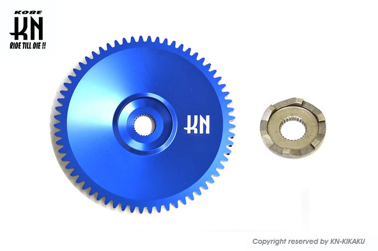 軽量アルミドライブフェイス【ディオ系/ジャイロ系/太軸用】ブルー