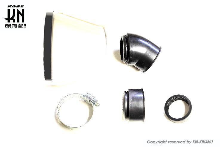 STR8 汎用パワーフィルター【45度/ストレート】2WAY 【ホワイト】タービンタイプ【28/35mm】