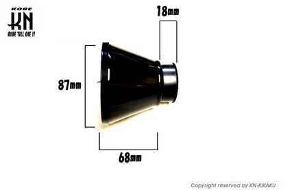 STR8 汎用パワーフィルター【ストレート】ブラック【タービンタイプ】28/35mm