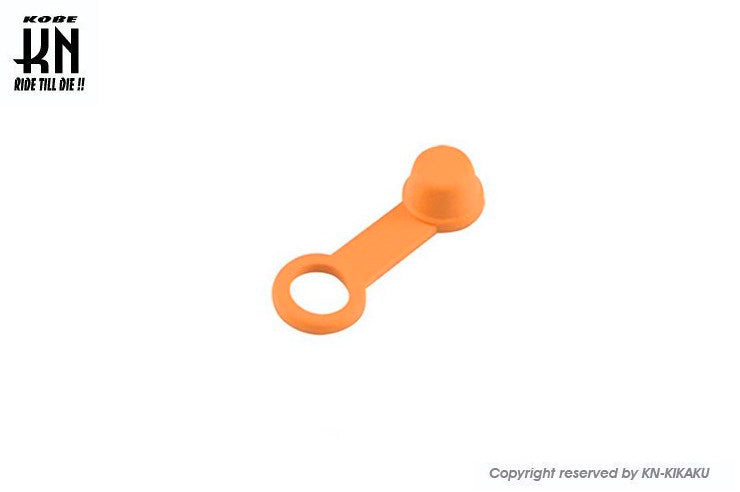 MotoForce 汎用キャリパーブリーザーラバーカバー【オレンジ】