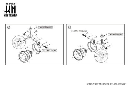 KOSO オーロラLEDフォグライトキット