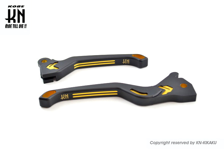 KNデュアルカラーレバー2【マットブラック/ゴールド】シグナスX1/2/3型