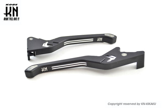 KNデュアルカラーレバー2【PCX125/150,ZOOMER-X】マットブラック/シルバー