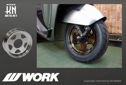 WORK Gee9s コラボレーションホイール【バフアルマイト】12inch/3.5J【タイプMS】