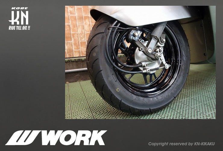 WORK Gee9s コラボレーションホイール【バフアルマイト】12inch/3.5J【タイプGS】