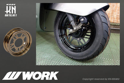 WORK Gee9s コラボレーションホイール【ブロンズ】12inch/3.5J【タイプGS】