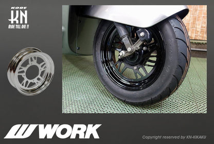 WORK Gee9s コラボレーションホイール【バフアルマイト】12inch/3.5J【タイプGS】