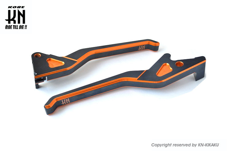 KNデュアルカラーレバー PCX/ZOOMER-X 【ブラック/オレンジ】