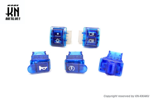 スケルトンスイッチセット【クリアブルー】AF16/17/18/23/24/25