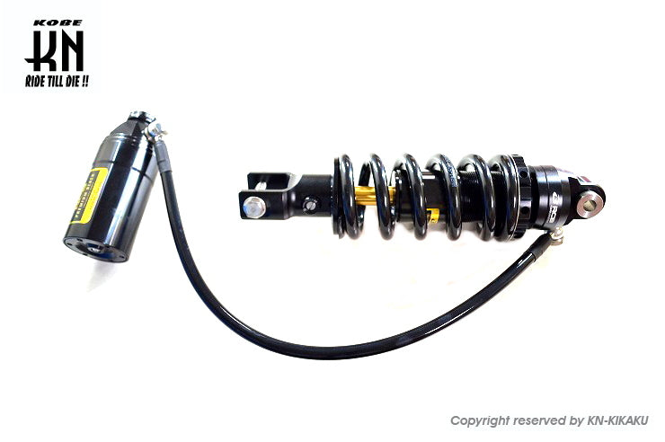 RCB 265mm リアショック減衰調整【YZF-R15/R125/XSR125】DB-2【プレミアムブラック】モノサス