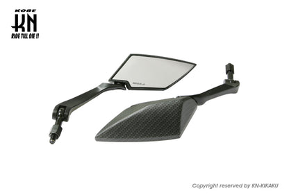 KOSO TTミラー KNバージョン【ツヤ消しカーボンルック/ブラック】クリアーレンズ
