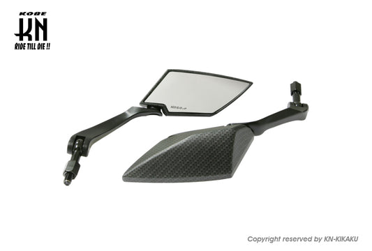 KOSO TTミラー KNバージョン【ツヤ消しカーボンルック/ブラック】クリアーレンズ