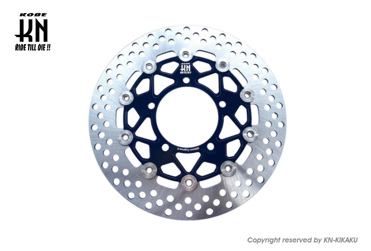 ビッグローター260mm 【シグナスX/BWS125】タイプ8【ブラック】シルバーピン