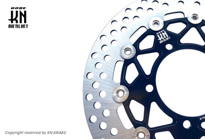 ビッグローター260mm 【シグナスX/BWS125】タイプ8【ブラック】シルバーピン