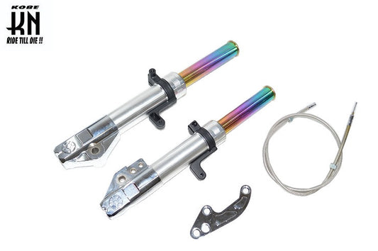 フロントフォーク メッキボトム【キャブレター車】