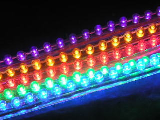 曲がりチューブLED　オレンジ 24粒