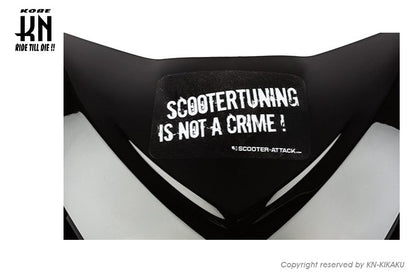 STAGE6【ステッカー】SCOOTERTUNING IS NOT A CRIME【63mm-10.5mm】