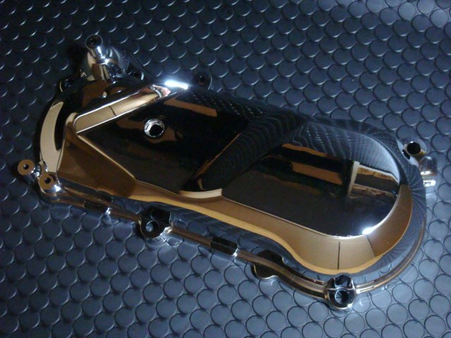 クランクケースカバーメッキ　ライブディオ系 【AF34/35】