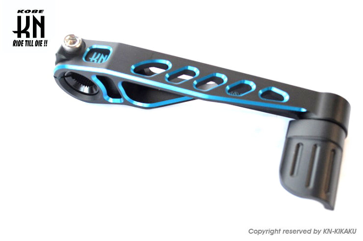 KNデュアルカラーキックペダル【横E/Gジョグ/シグナスX系】タイプ3【マットブラック/ブルー】