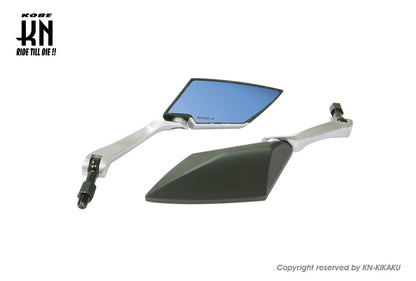 KOSO TTミラー KNバージョン【ツヤなしブラック/シルバー】ブルーレンズ