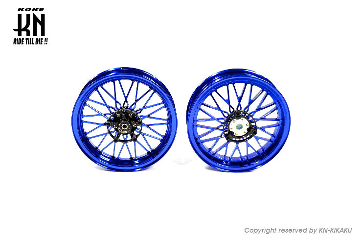 MOS 鍛造アルミホイール前後セット 【シグナスX 4/5型】ブルー【XR-14】