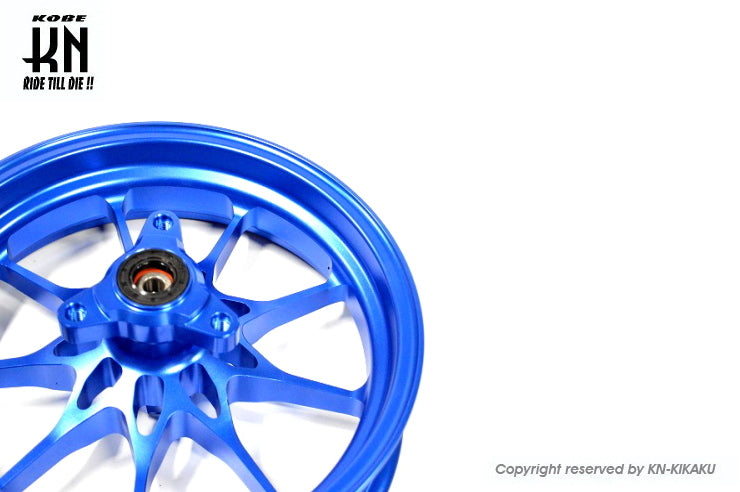 鍛造アルミホイール前後セット【ホンダディオDISK系】ブルー【タイプ1】