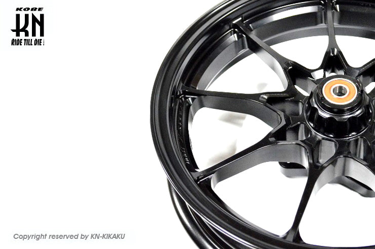 鍛造アルミホイール前後セット【ホンダディオDISK系】ブラック【タイプ1】