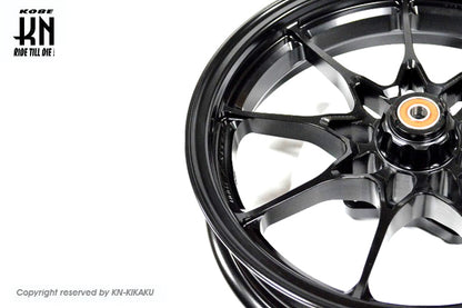 鍛造アルミホイール前後セット【ホンダディオDISK系】ブラック【タイプ1】