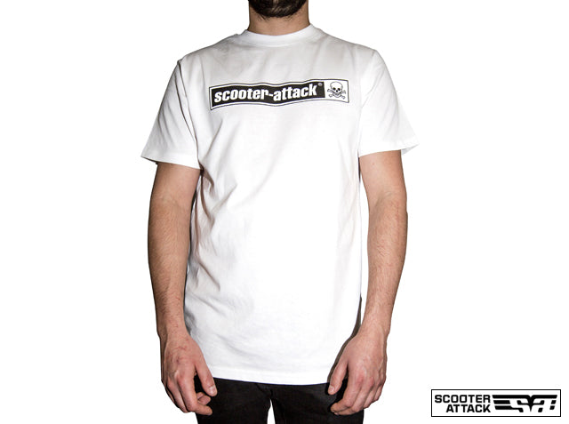 SCOOTER ATTACK Tシャツ ホワイト サイズL