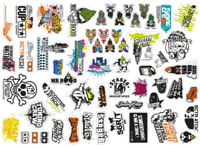 STAGE6【Sticker bomb pack SCOOTER-ATTACK,】 127枚セット