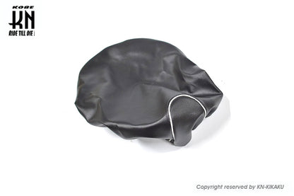 2WAY シートカバー【ゴム入り】 国産高品質【ビーノ 5AU/SA10】 ブラック/ホワイト(ホワイトパイピング)