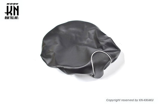 2WAY シートカバー【ゴム入り】 国産高品質【ビーノ 5AU/SA10】 ブラック/ホワイト(ホワイトパイピング)