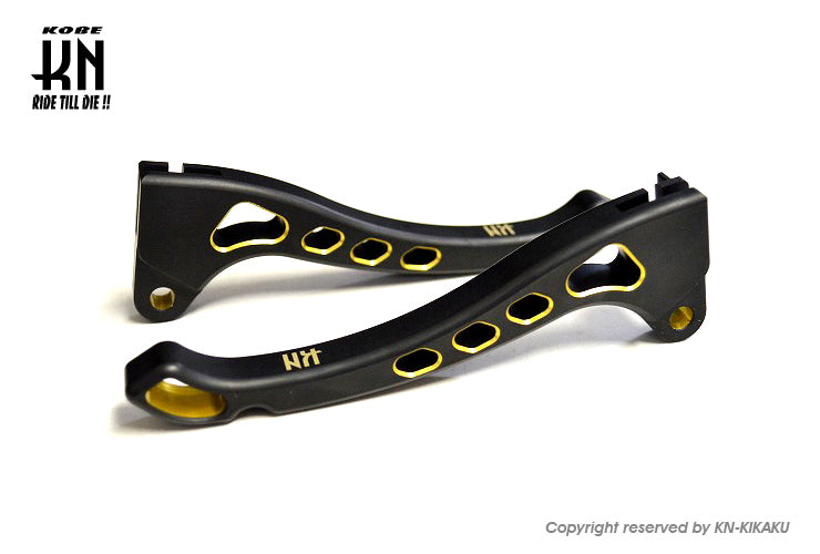 デュアルカラーレバータイプ3 【ジャイロX/TD01】マットブラック/ゴールド