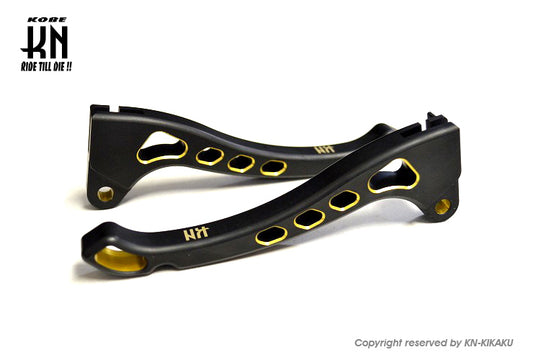 デュアルカラーレバータイプ3 【ジャイロX/TD01】マットブラック/ゴールド