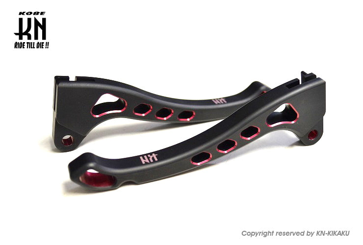 デュアルカラーレバータイプ3 【ジャイロX/TD01】マットブラック/レッド