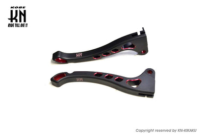 デュアルカラーレバータイプ3 【ジャイロX/TD01】マットブラック/レッド