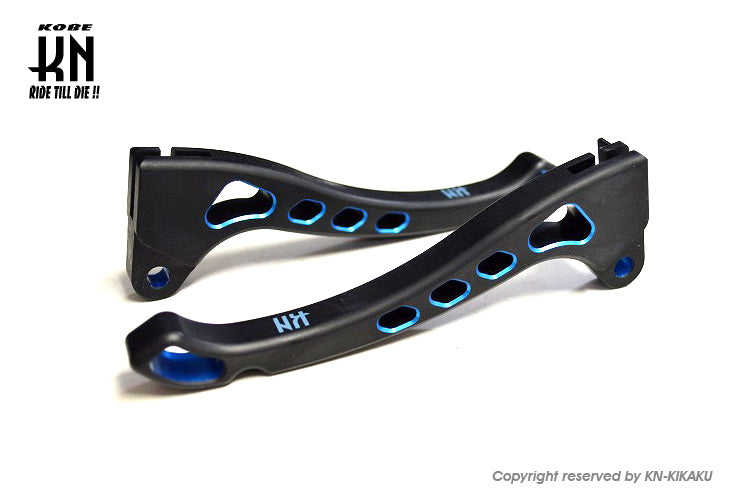 デュアルカラーレバータイプ3 【ジャイロX/TD01】マットブラック/ブルー