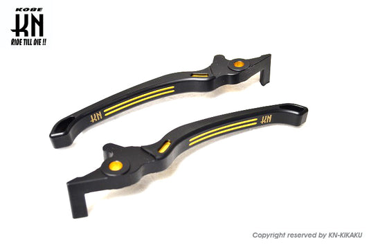 KN TKDデュアルカラーレバー【NMAX125/155】マットブラック/ゴールド