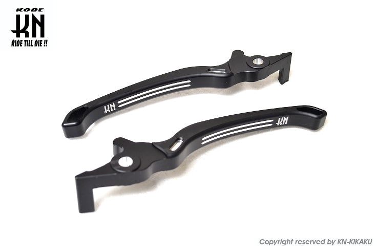 KN TKDデュアルカラーレバー【NMAX125/155】マットブラック/シルバー